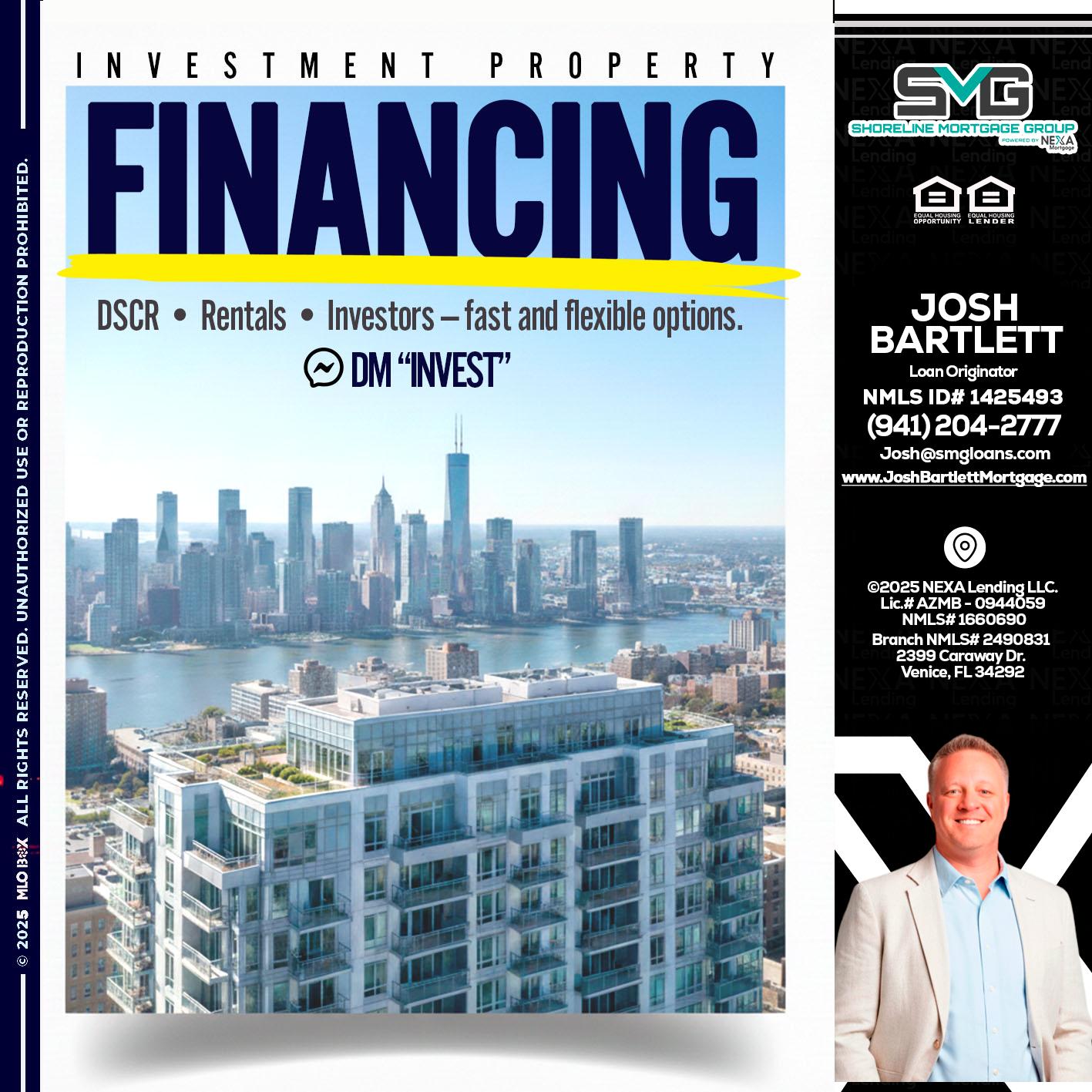 FINANCING - Josh Bartlett -Branch Manager/Mortgage Advisor