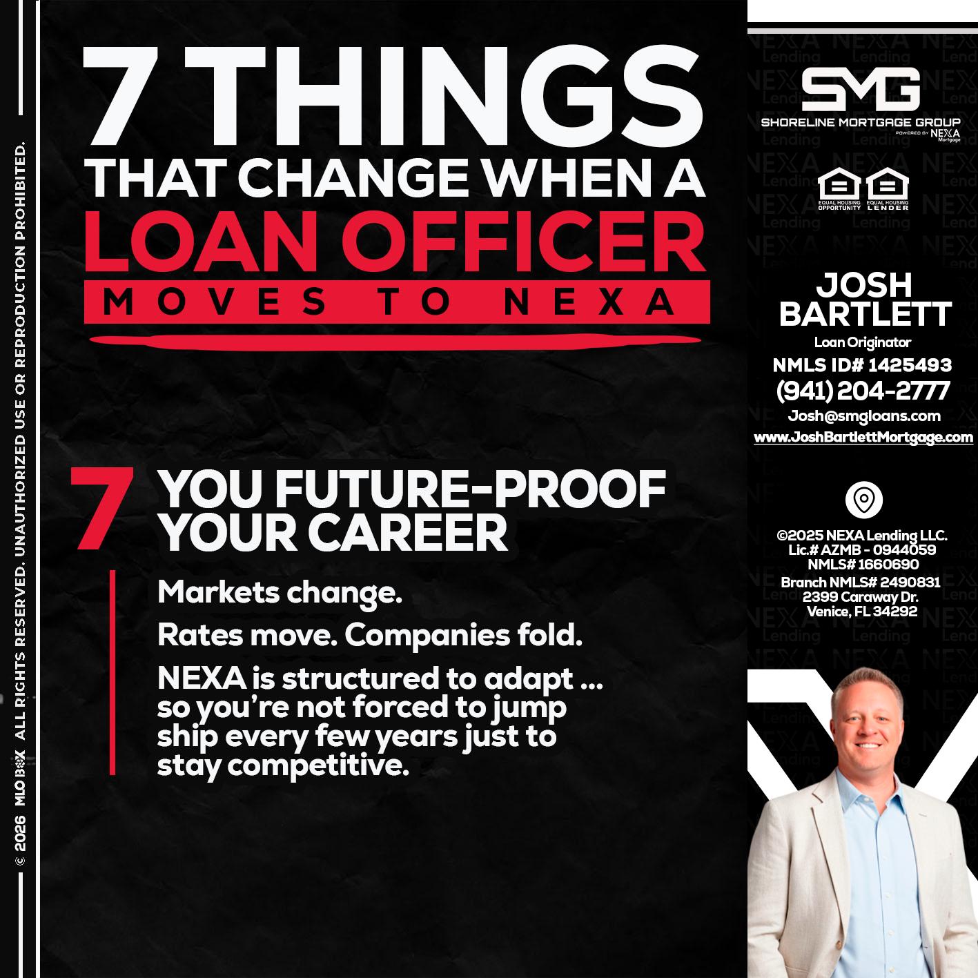 7 THINGS (7) - Josh Bartlett -Branch Manager/Mortgage Advisor