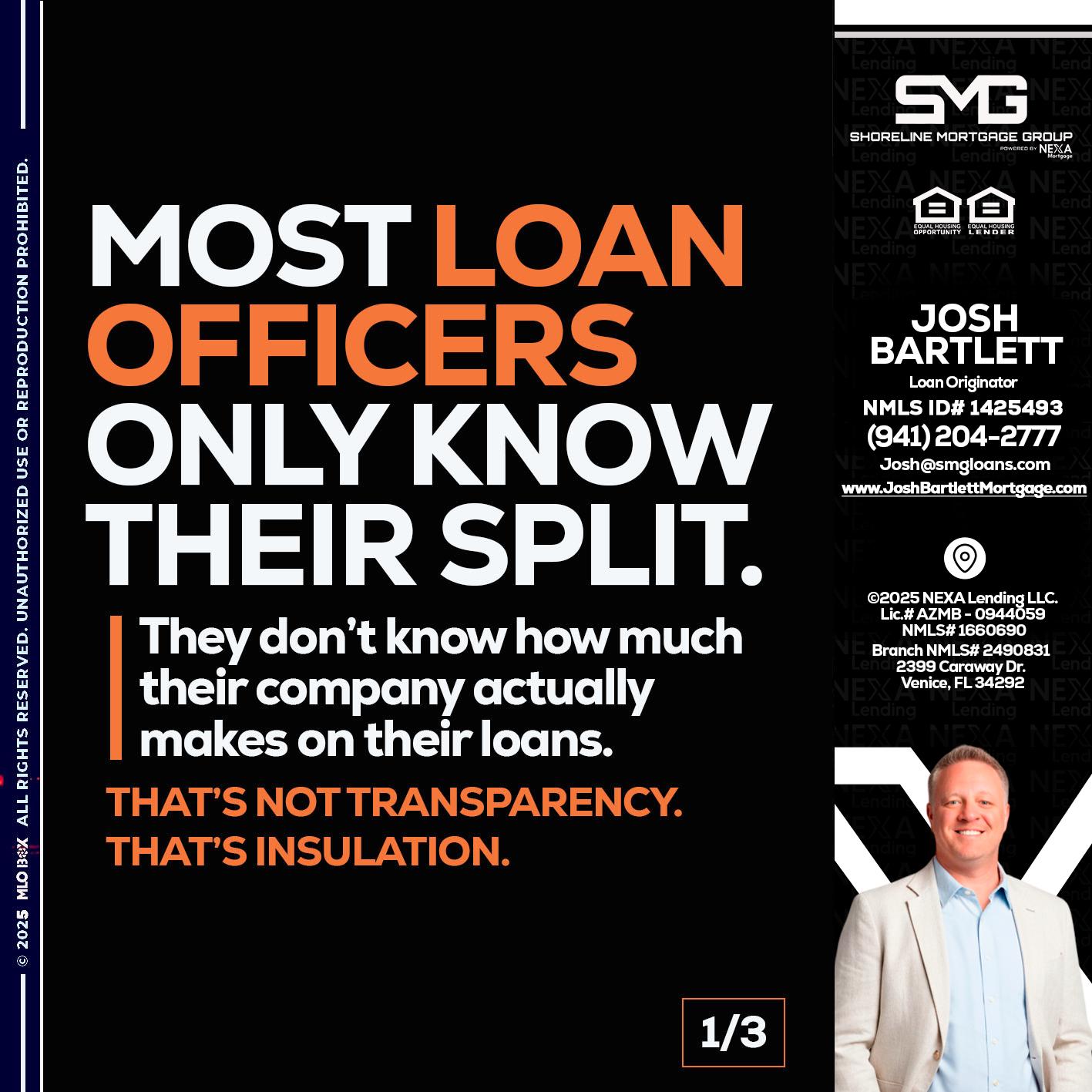 1 OF 3 - Josh Bartlett -Branch Manager/Mortgage Advisor