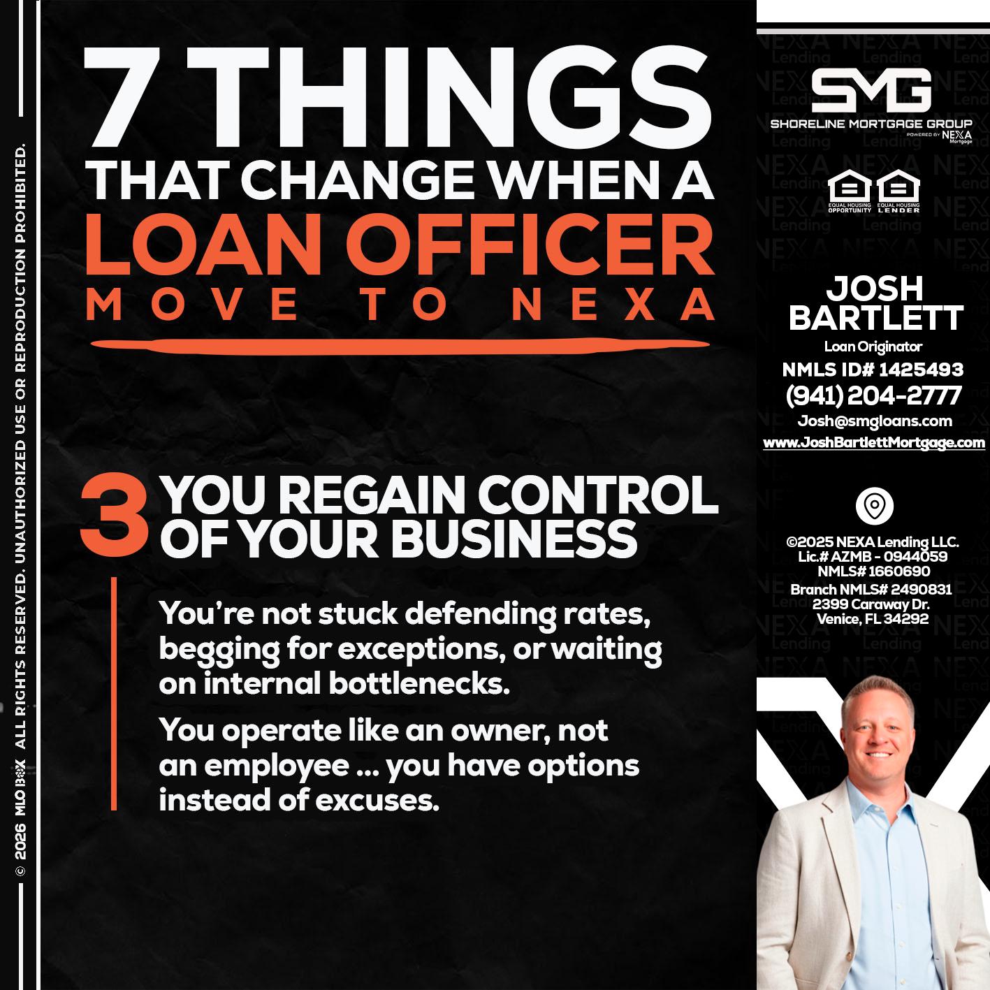 7 things (3) - Josh Bartlett -Branch Manager/Mortgage Advisor