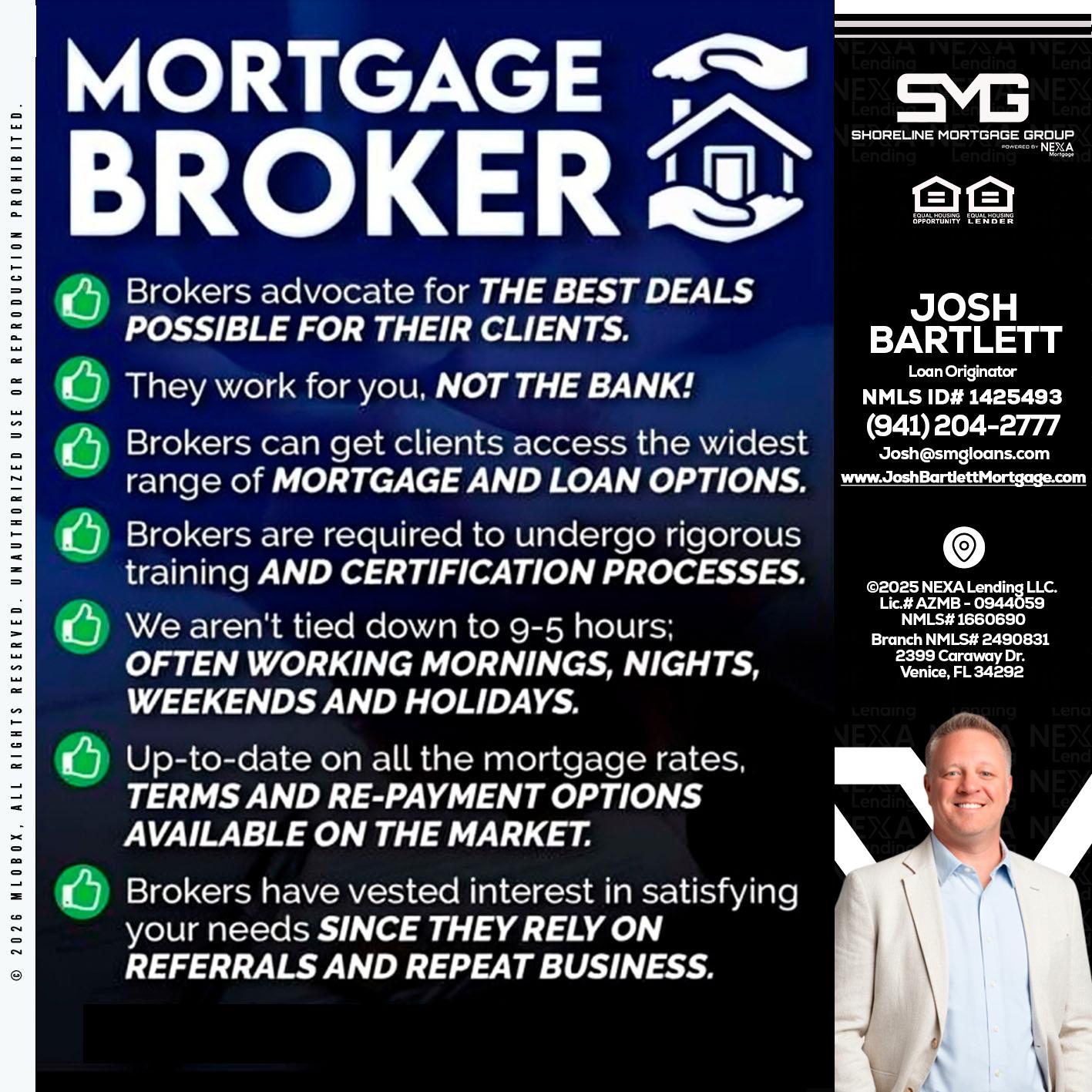 MORTGAGE BROKER - Josh Bartlett -Branch Manager/Mortgage Advisor