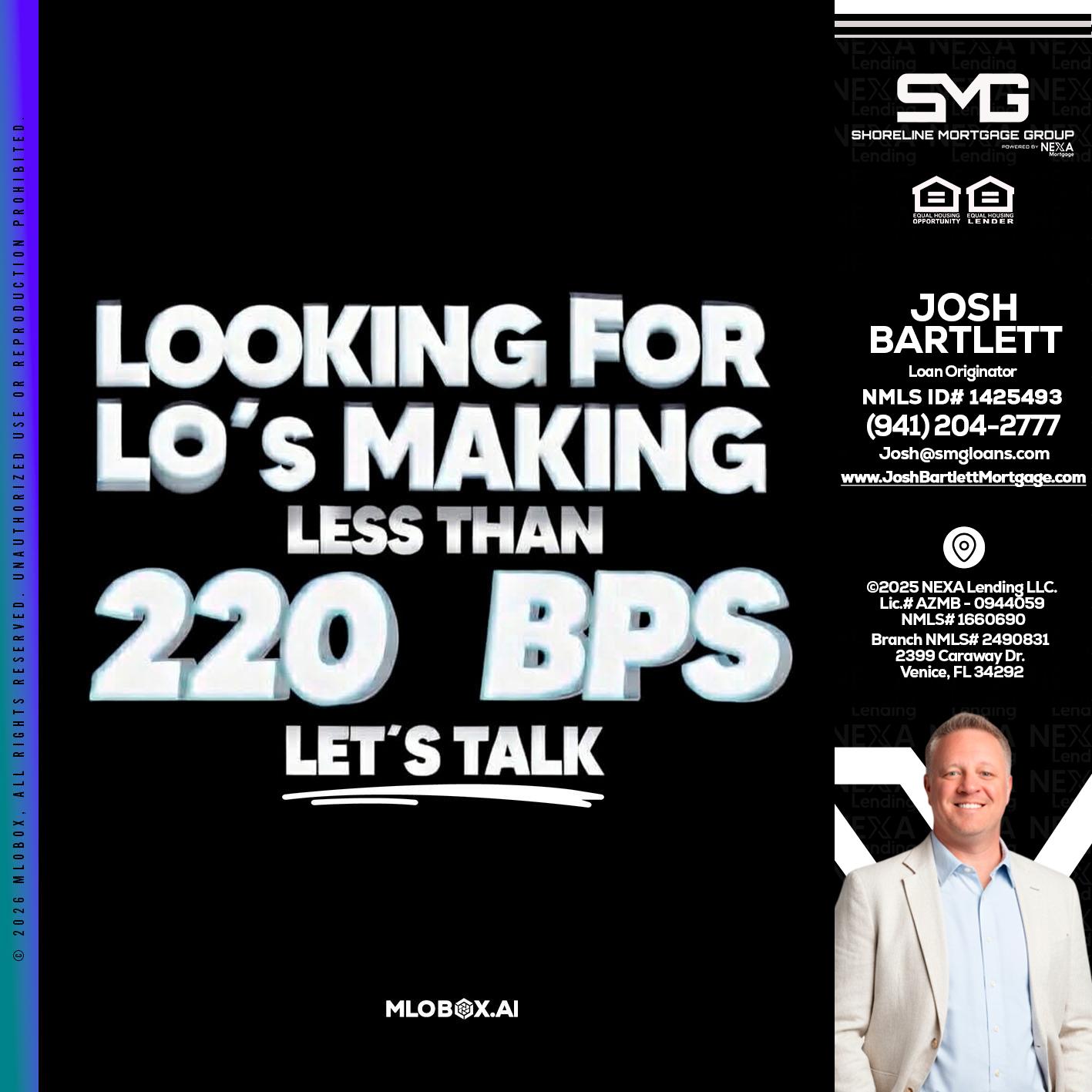 LOOKING FOR - Josh Bartlett -Branch Manager/Mortgage Advisor