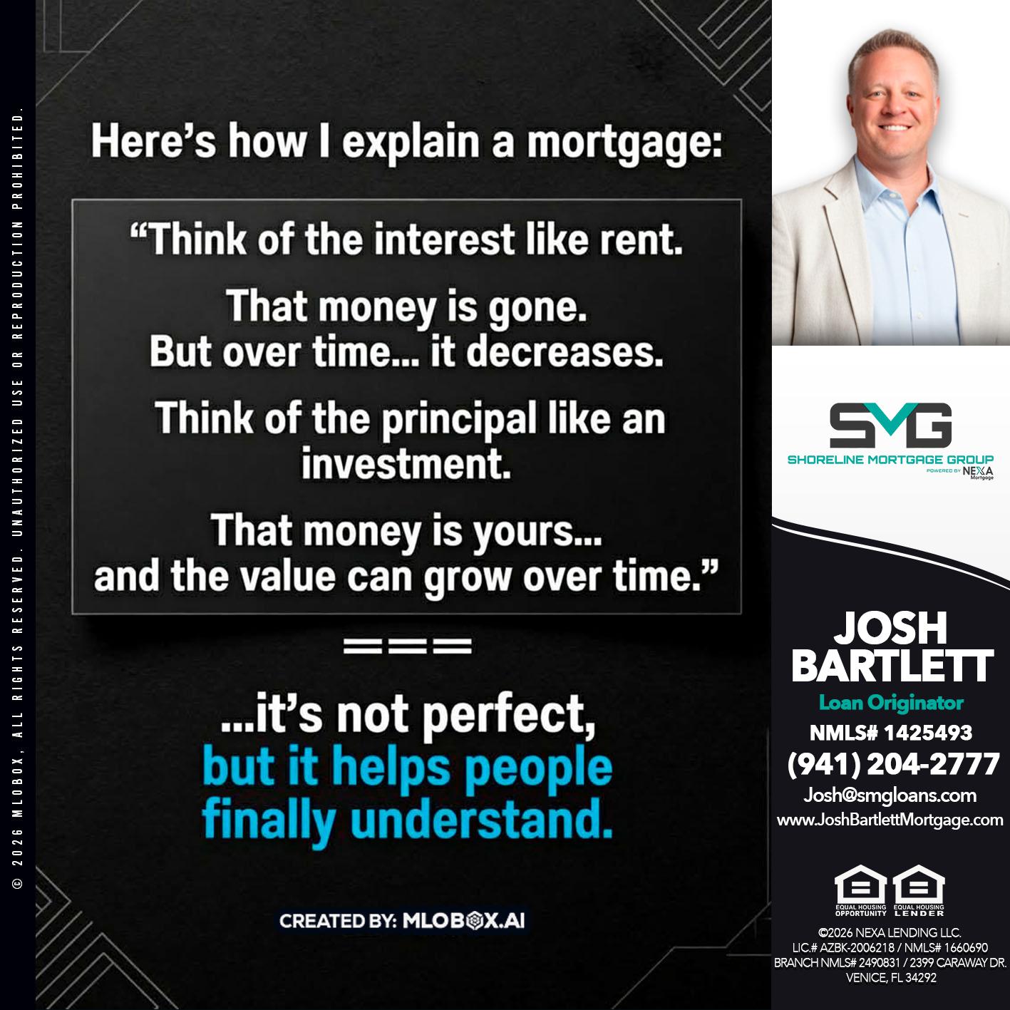 HERES NOW - Josh Bartlett -Branch Manager/Mortgage Advisor