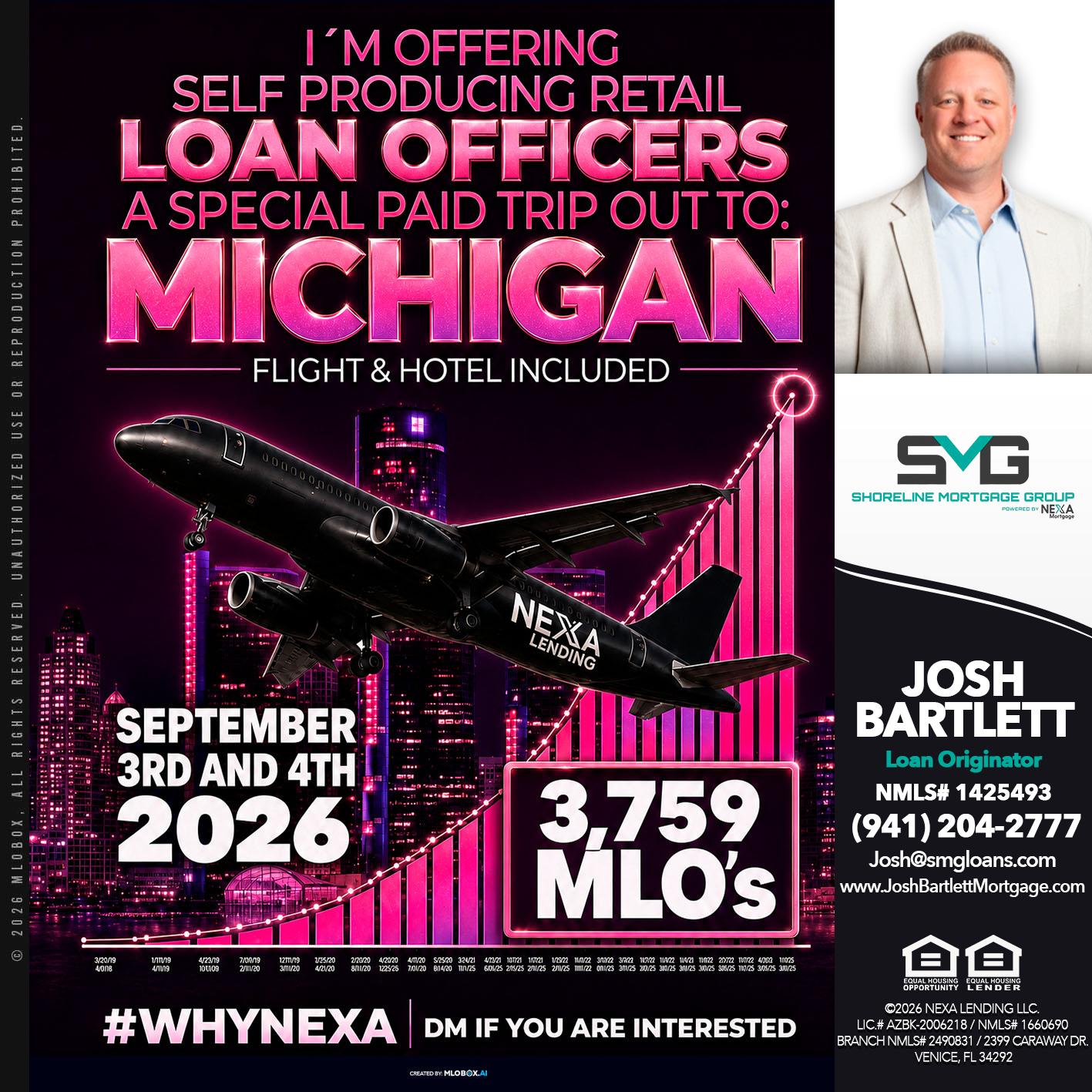 MICHIGAN TRIP - Josh Bartlett -Branch Manager/Mortgage Advisor