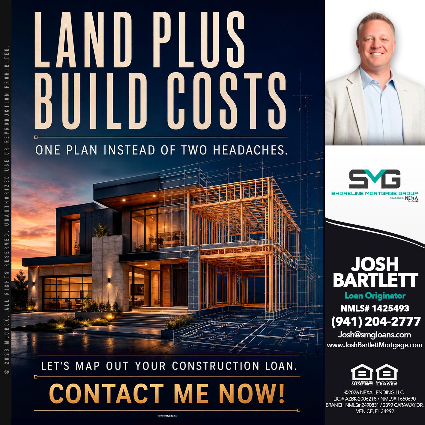 LAND PLUS - Josh Bartlett -Branch Manager/Mortgage Advisor